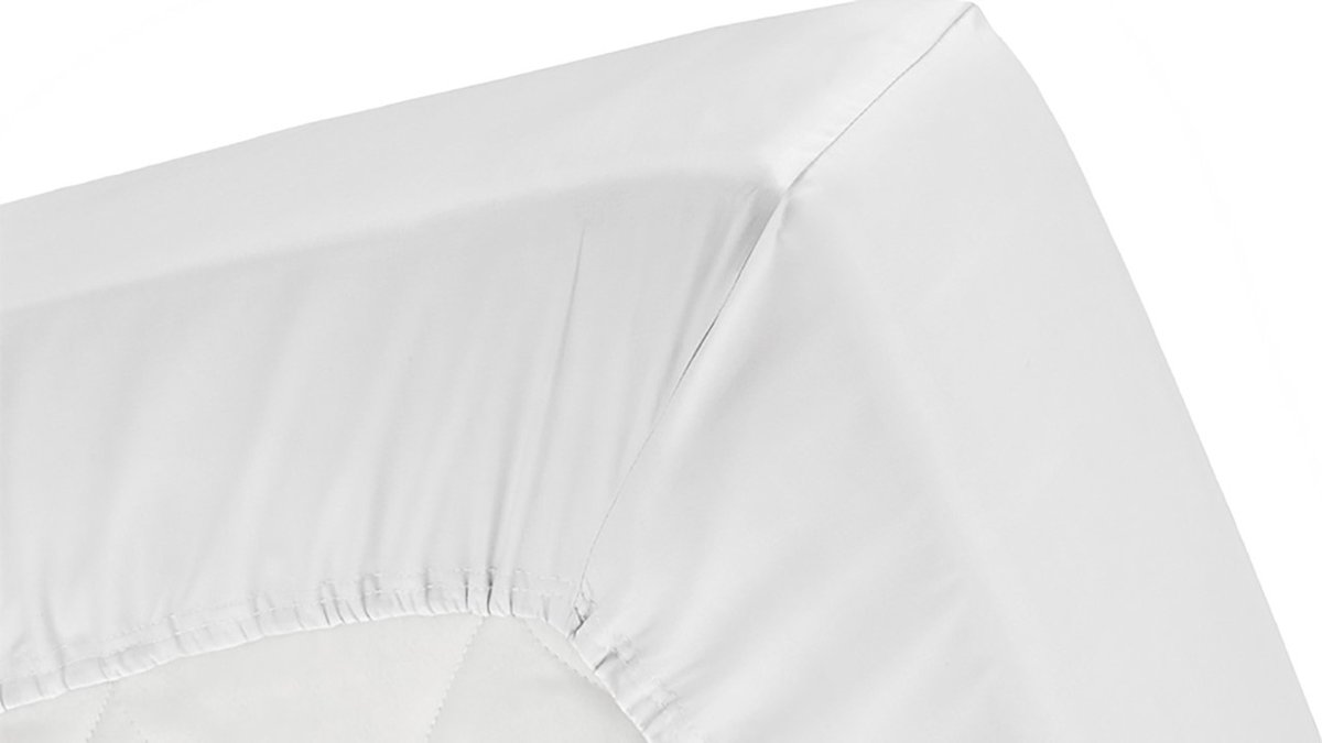 Damai Hoeslaken Katoen - 80/90/100 x 200/210 cm - wit
