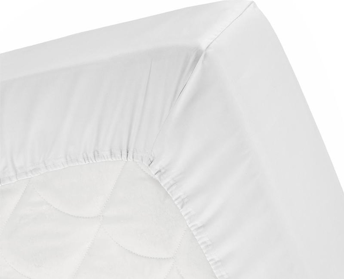Damai Hoeslaken Katoen - 80/90/100 x 200/210 cm - wit