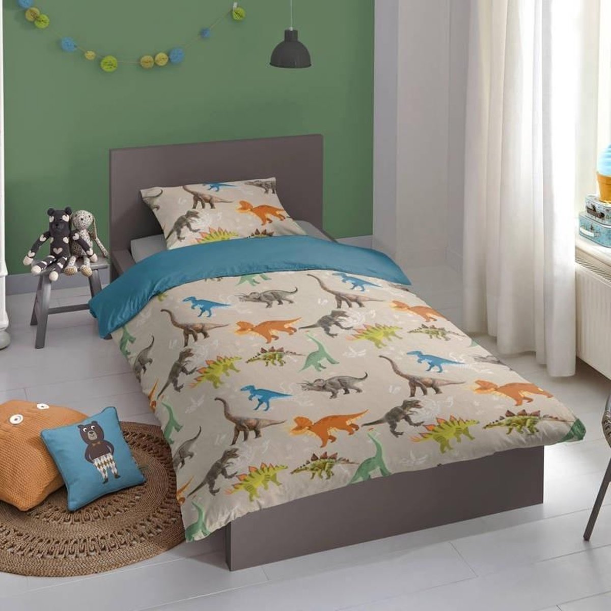 Good Morning Ross Dekbedovertrek 140 x 220 cm - Geel