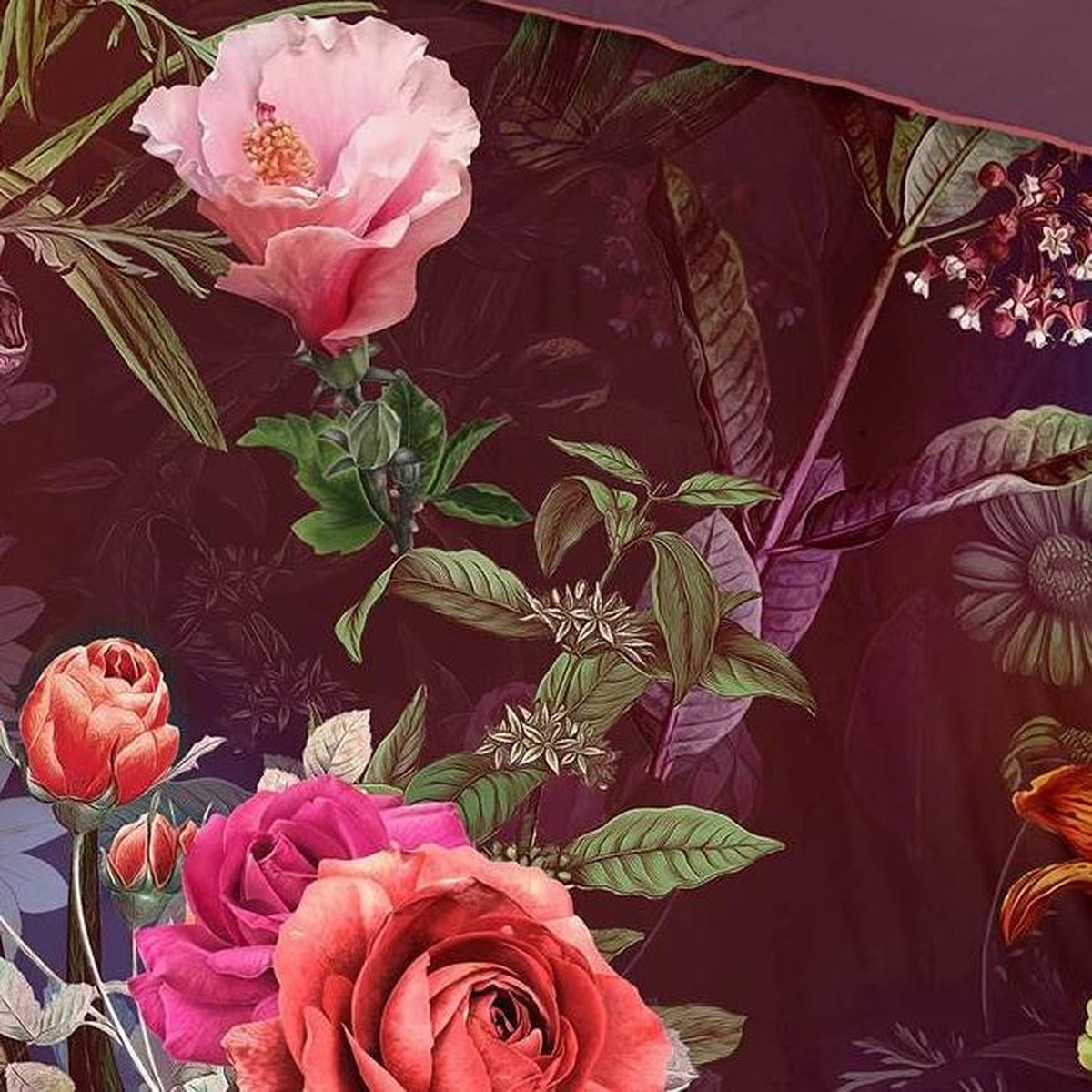 Descanso Dekbedovertrek Simone - 240 x 200/220 cm - Rood