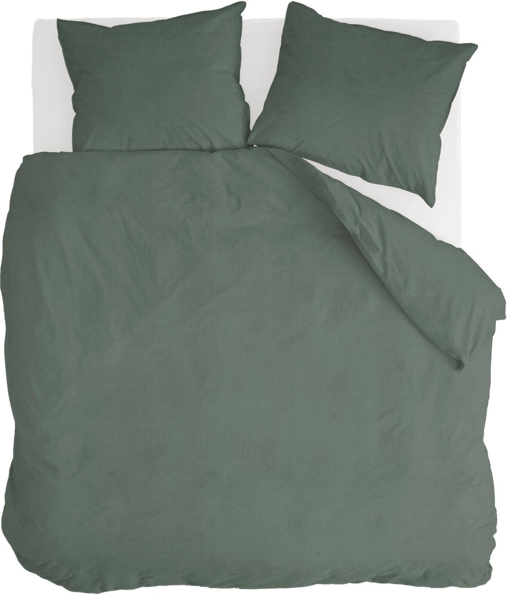 Walra Dekbedovertrek Vintage Cotton - 240 x 200/220 cm - Groen