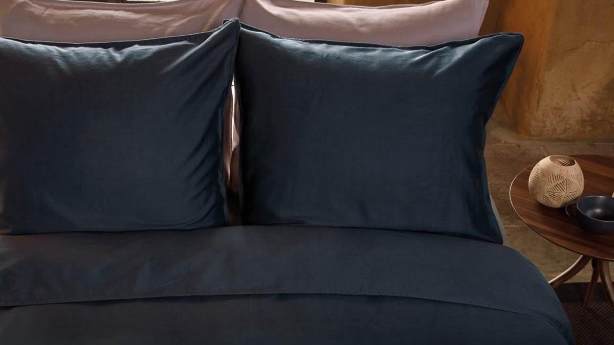 vtwonen Dekbedovertrek Earth - 200 x 200/220 cm - Blauw