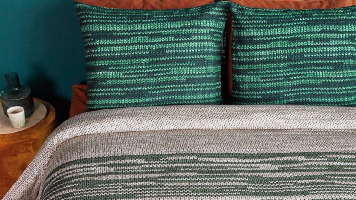 Beddinghouse Dekbedovertrek Fardau - 240 x 200/220 cm - Groen