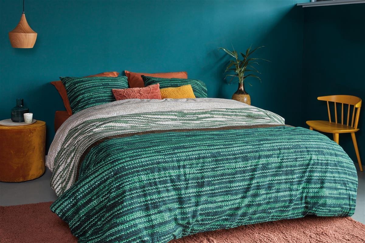 Beddinghouse Dekbedovertrek Fardau - 240 x 200/220 cm - Groen