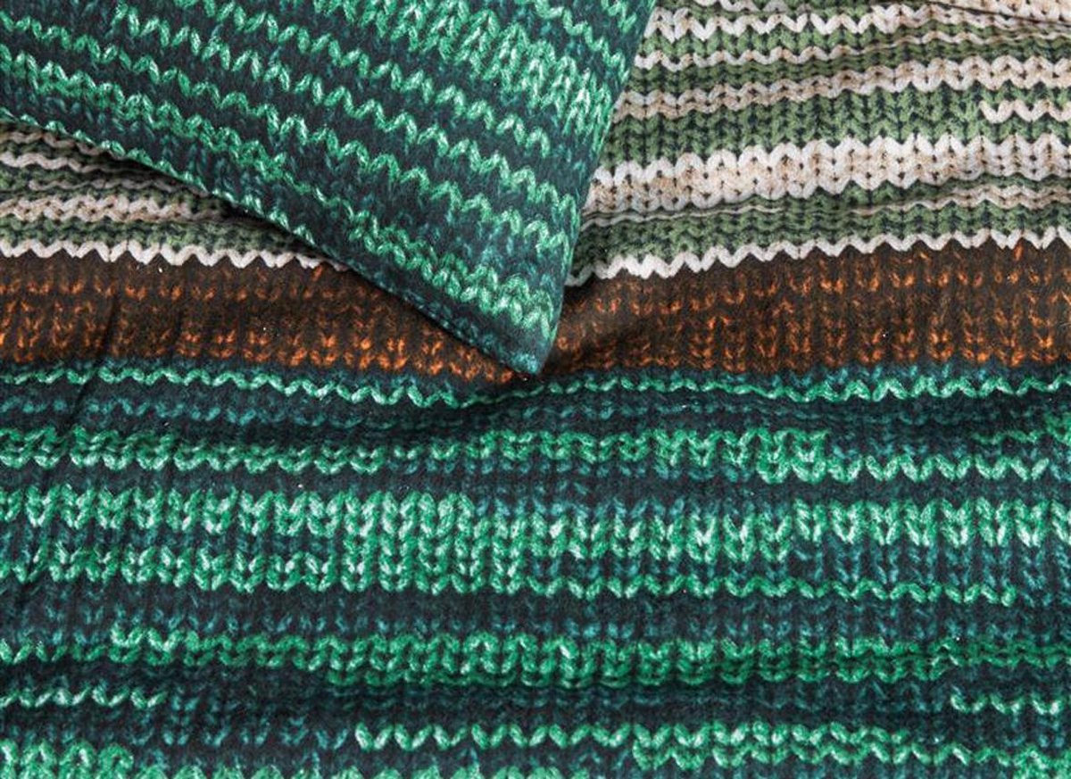 Beddinghouse Dekbedovertrek Fardau - 240 x 200/220 cm - Groen