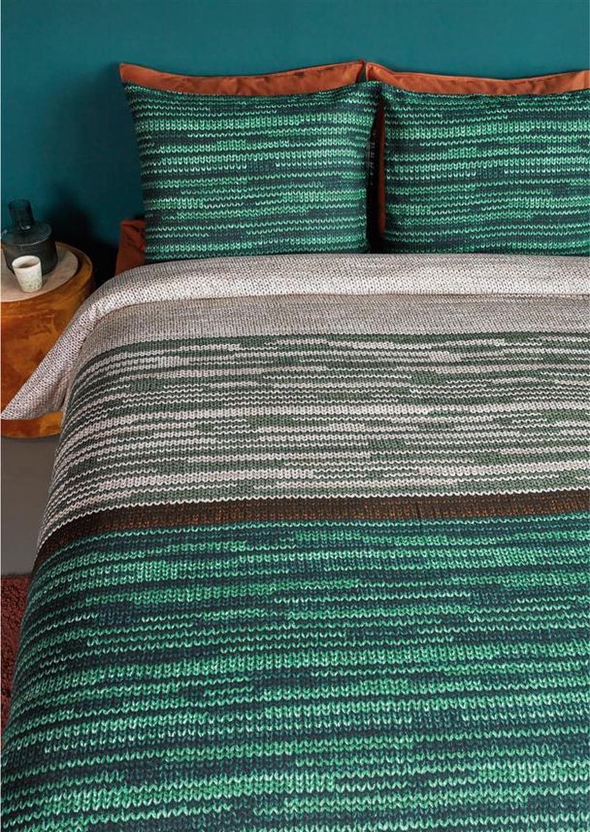 Beddinghouse Dekbedovertrek Fardau - 240 x 200/220 cm - Groen