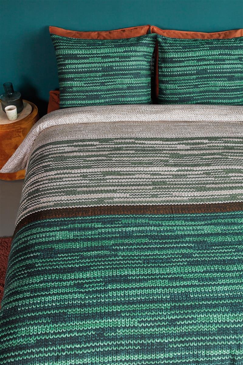 Beddinghouse Dekbedovertrek Fardau - 240 x 200/220 cm - Groen