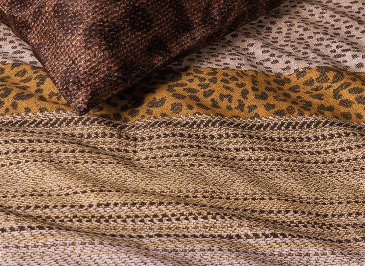 Beddinghouse Dekbedovertrek Feis - 200 x 200/220 cm - Bruin