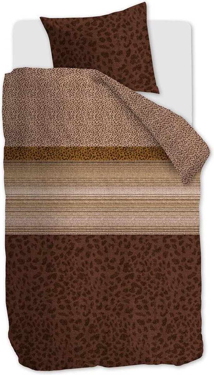 Beddinghouse Dekbedovertrek Feis - 200 x 200/220 cm - Bruin