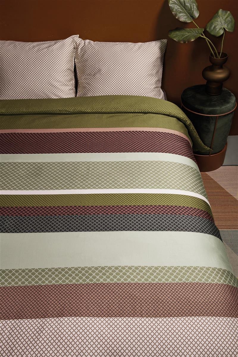 Beddinghouse Dekbedovertrek Audrey - 240 x 200/220 cm - Groen