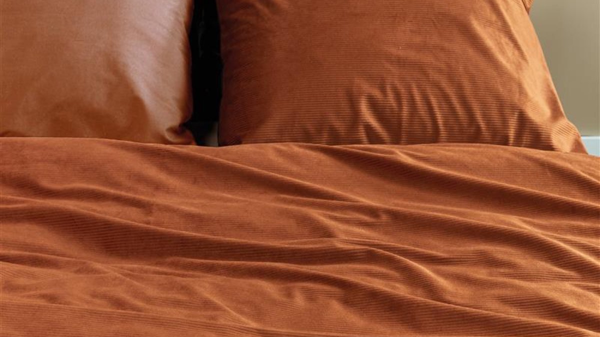 Dekbedovertrek Cosy Corduroy - 200 x 200/220 cm - Rood