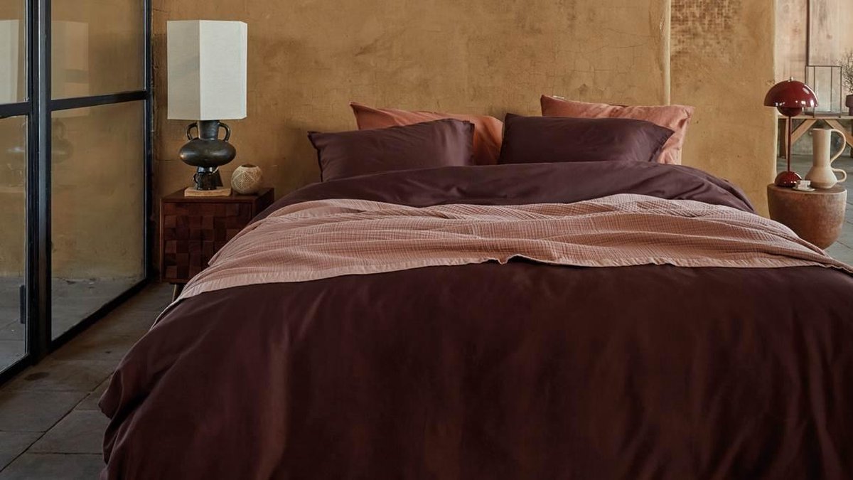 vtwonen Dekbedovertrek Earth - 240 x 200/220 cm - Rood