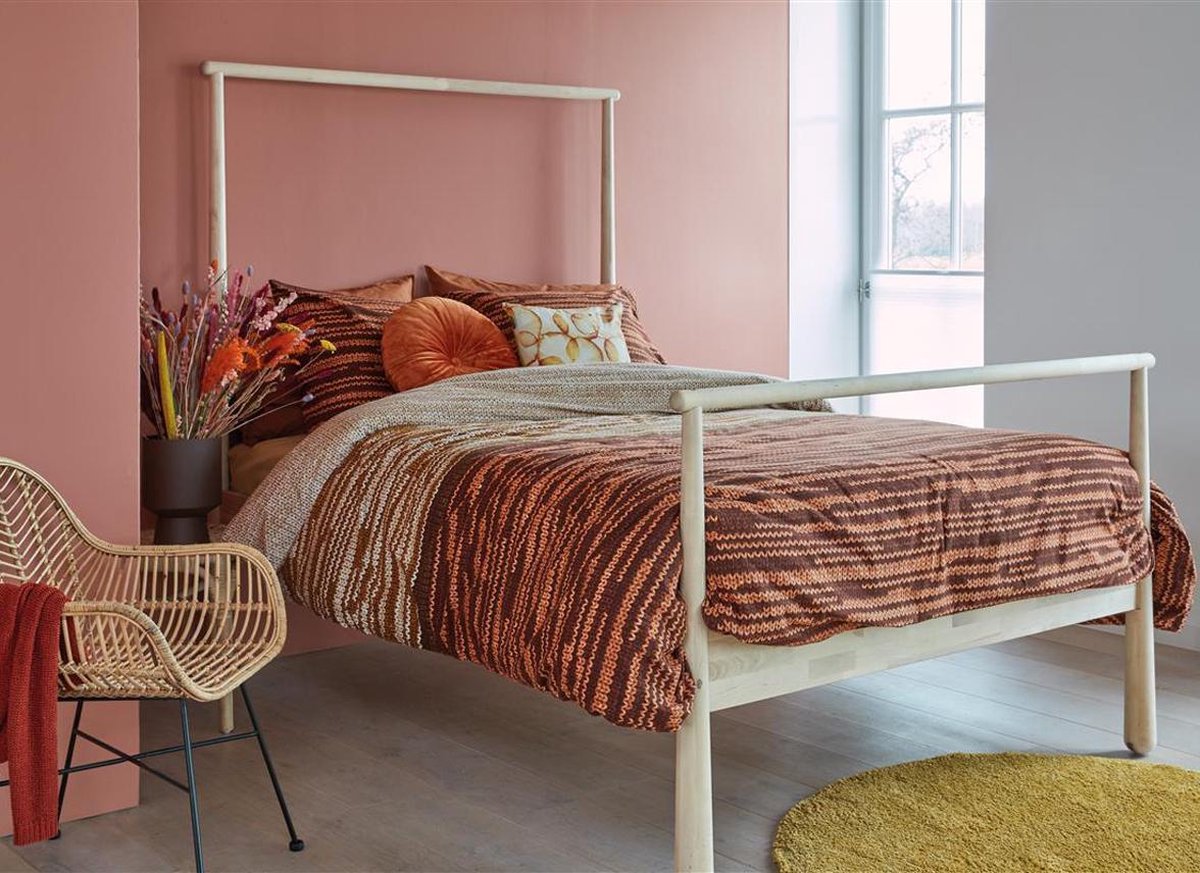 Beddinghouse Dekbedovertrek Fardau - 200 x 200/220 cm - Bruin