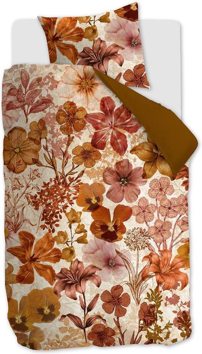 Beddinghouse Dekbedovertrek Flora - 140 x 200/220 cm - Geel