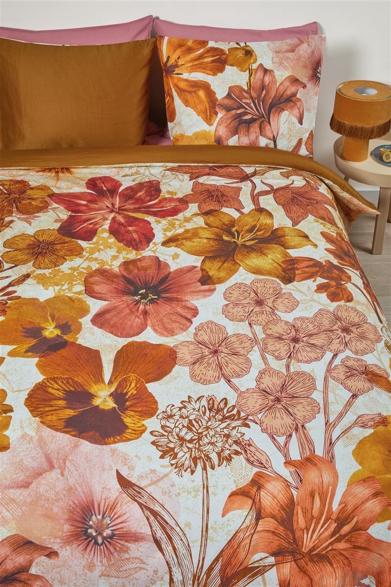 Beddinghouse Dekbedovertrek Flora - 140 x 200/220 cm - Geel
