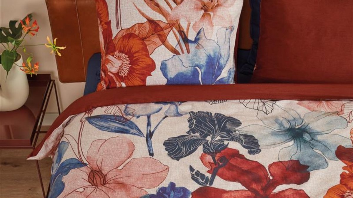 Beddinghouse Dekbedovertrek Iris Field - 240 x 200/220 cm - Rood