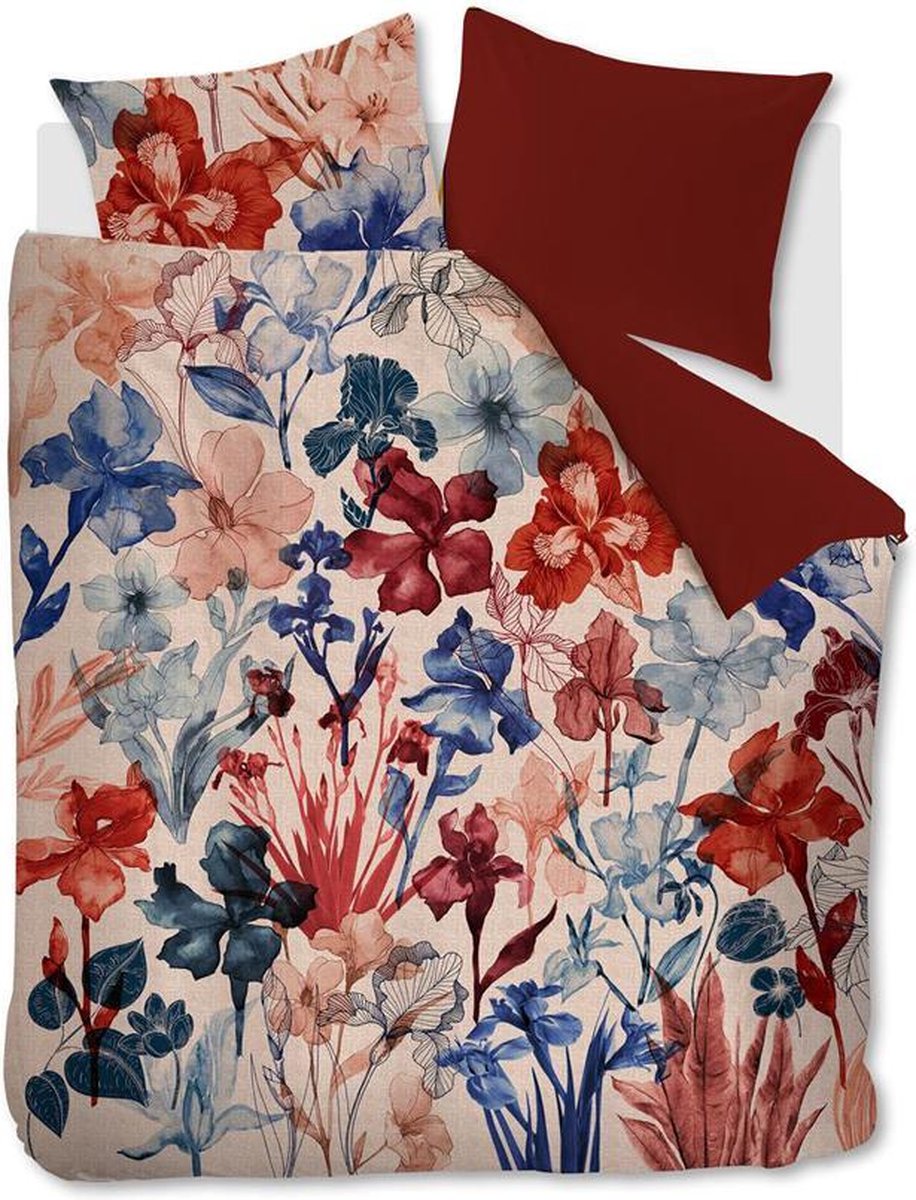 Beddinghouse Dekbedovertrek Iris Field - 240 x 200/220 cm - Rood