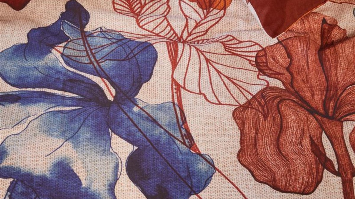 Beddinghouse Dekbedovertrek Iris Field - 240 x 200/220 cm - Rood