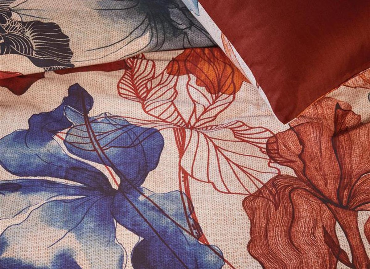 Beddinghouse Dekbedovertrek Iris Field - 240 x 200/220 cm - Rood