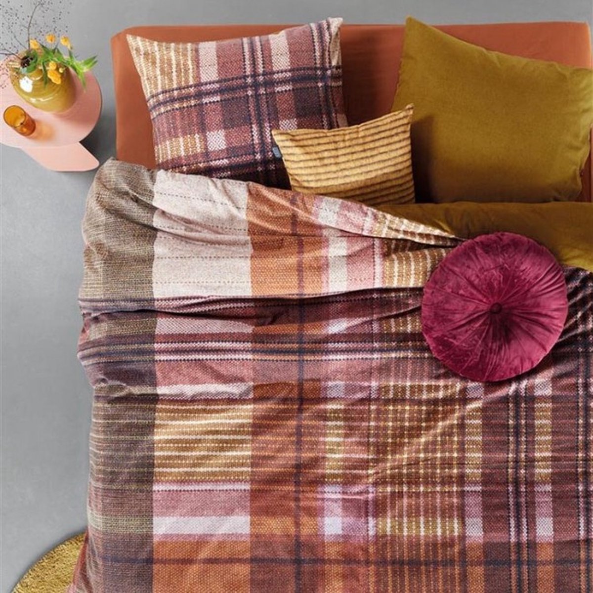 Beddinghouse Dekbedovertrek Rubey - 200 x 200/220 cm - multicolour - Geel