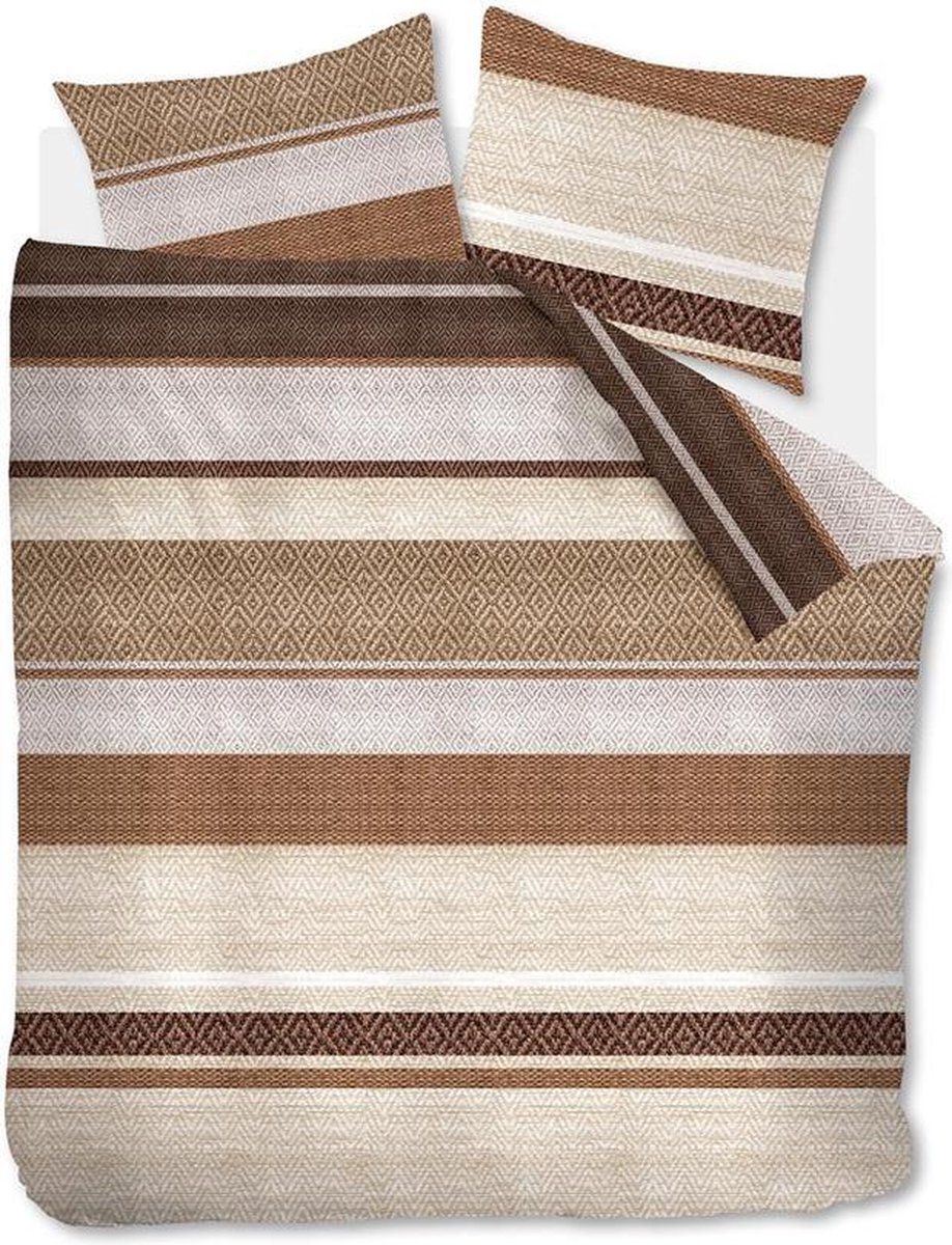 Beddinghouse Dekbedovertrek Theodore - 240 x 200/220 cm - ecru - Grijs