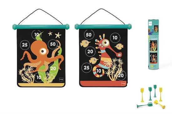 Scratch Magnetisch Dartspel 40 X 31 Cm Oceaan - Geel