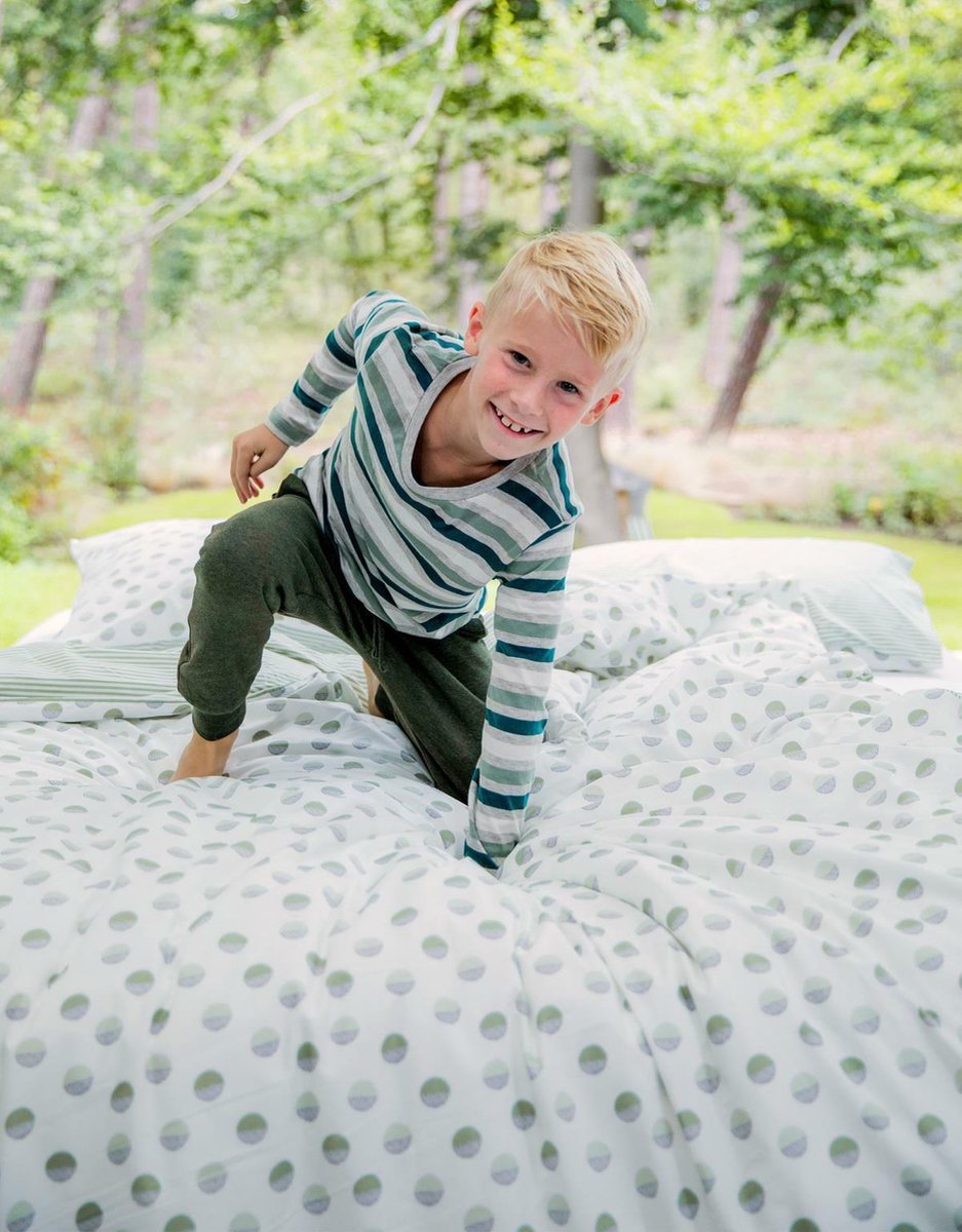 Covers & Co Dekbedovertrek Absolutely Dot - 200 x 200/220 cm - Groen