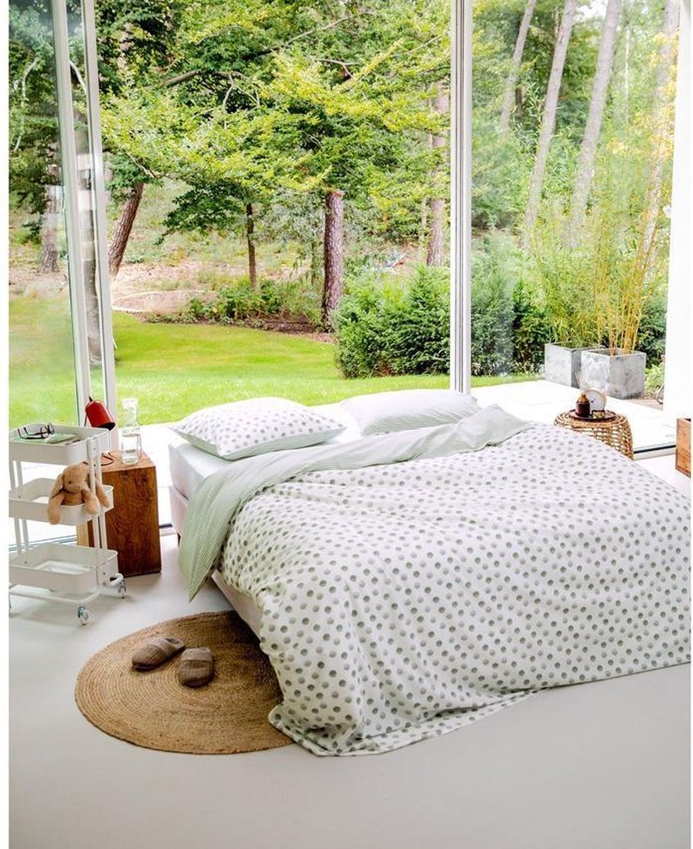 Covers & Co Dekbedovertrek Absolutely Dot - 200 x 200/220 cm - Groen
