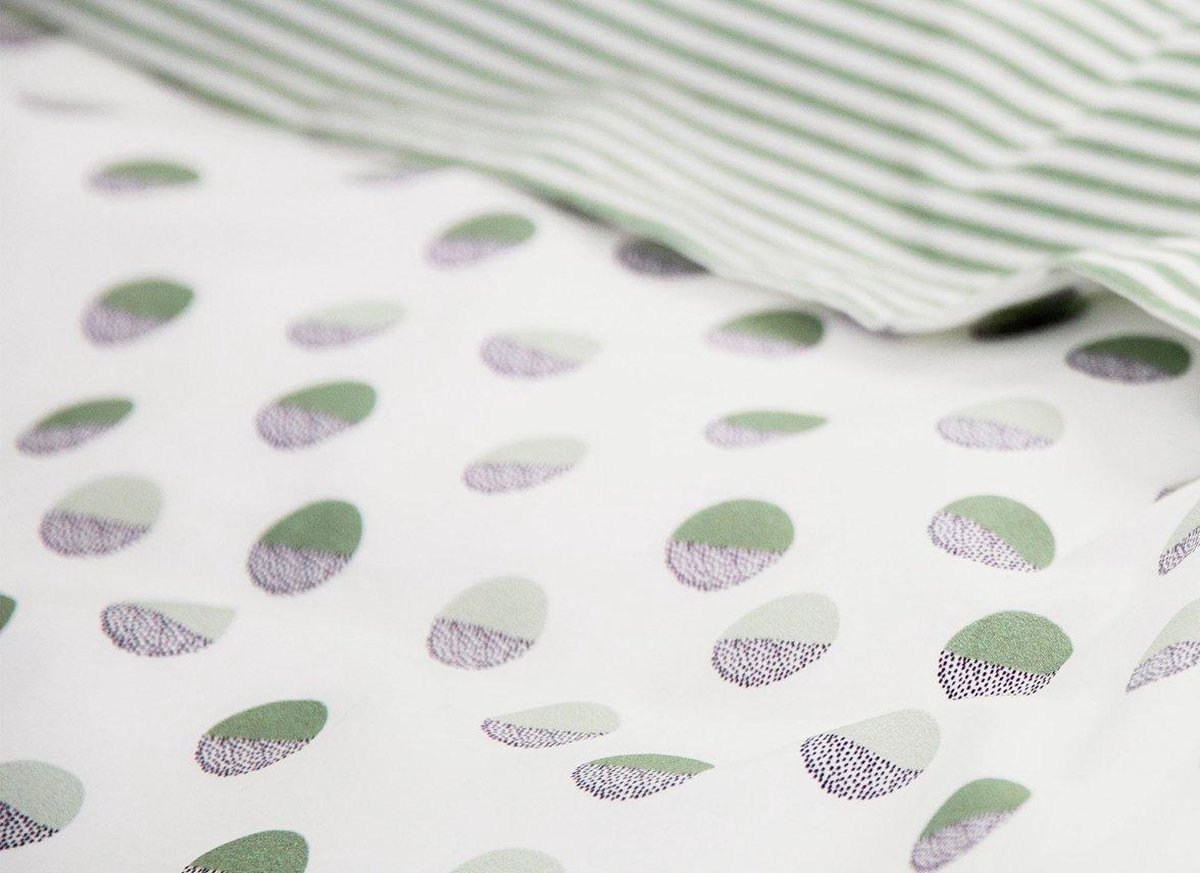 Covers & Co Dekbedovertrek Absolutely Dot - 200 x 200/220 cm - Groen