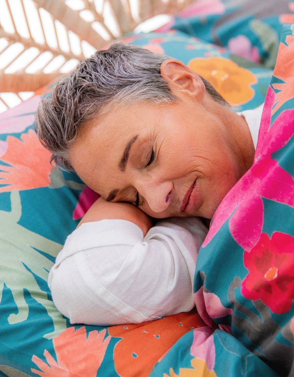 Covers & Co Dekbedovertrek Flower Power - 200 x 200/220 cm - Blauw