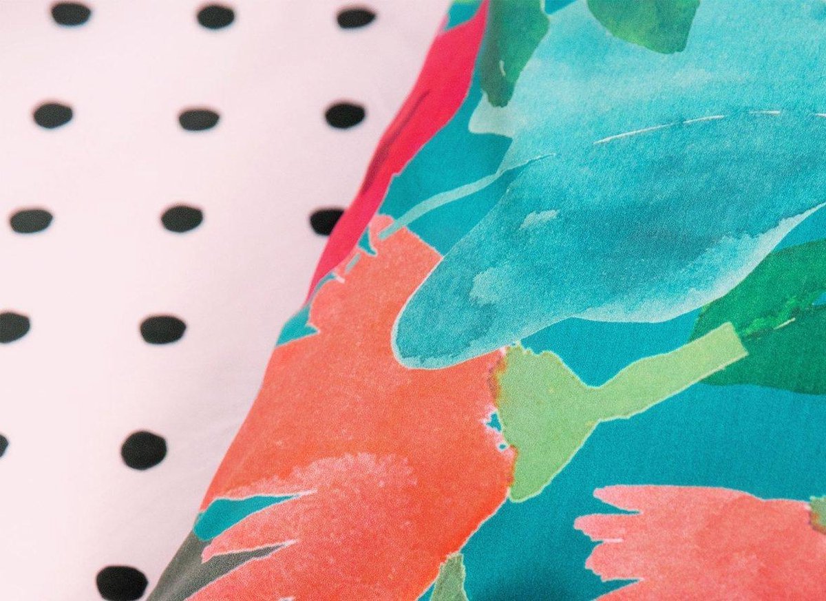 Covers & Co Dekbedovertrek Flower Power - 240 x 200/220 cm - Blauw