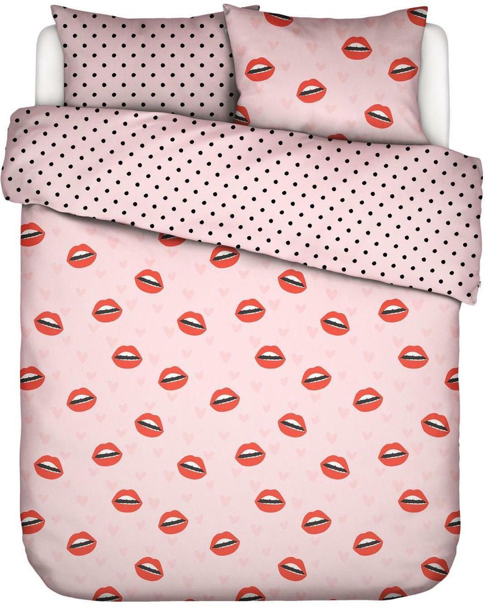 Covers & Co Dekbedovertrek Kiss My Sass - 140 x 200/220 cm - Roze