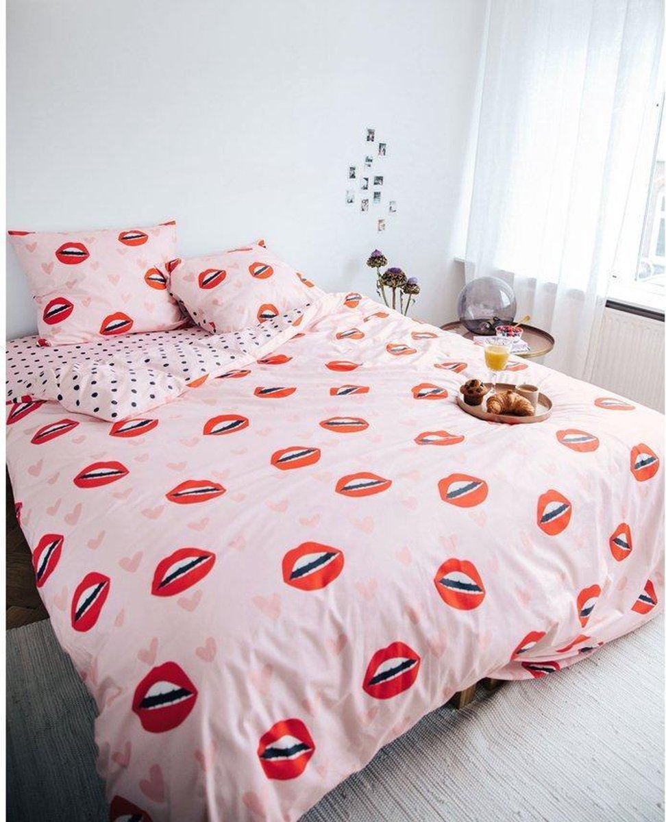 Covers & Co Dekbedovertrek Kiss My Sass - 240 x 200/220 cm - Roze