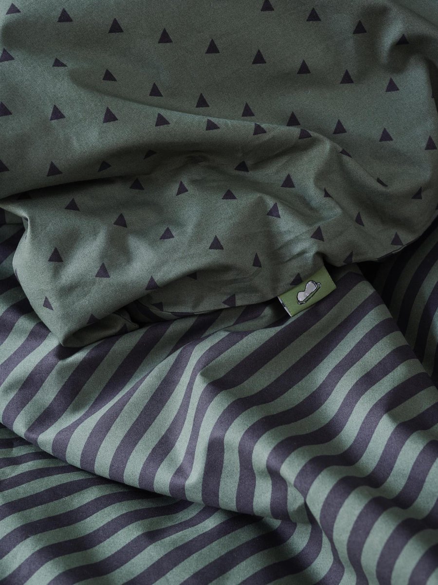 Covers & Co Dekbedovertrek No Stripes No Glory - 200 x 200/220 cm - Groen