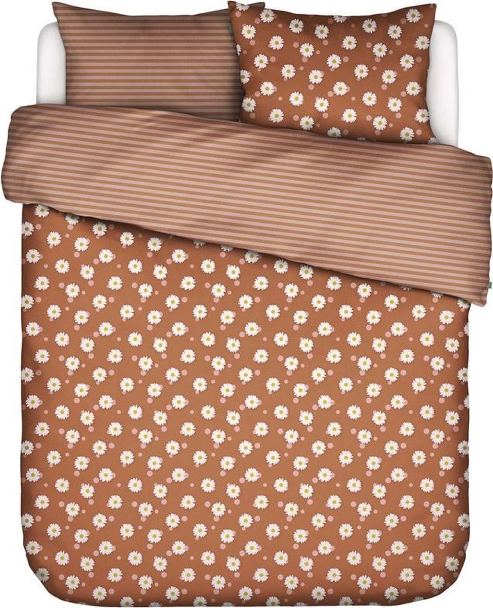 Covers & Co Dekbedovertrek Oopsie Daisy - 140 x 200/220 cm - Bruin