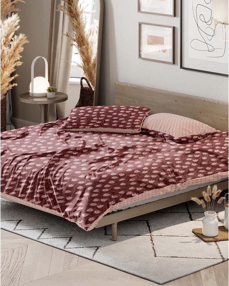 Covers & Co Dekbedovertrek Tulip Mania - 240 x 200/220 cm - Rood