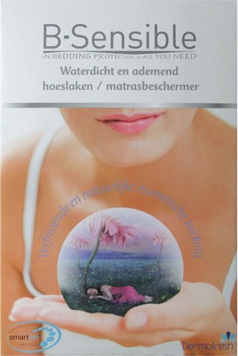 B-sensible 2 In 1 Waterdicht & Ademend Hoeslaken + Matrasbeschermer 180x200 - Wit
