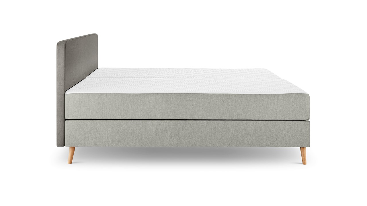 Tempur ® Boxspring One™ Plain Vlak - 160 x 210 cm - stone grey