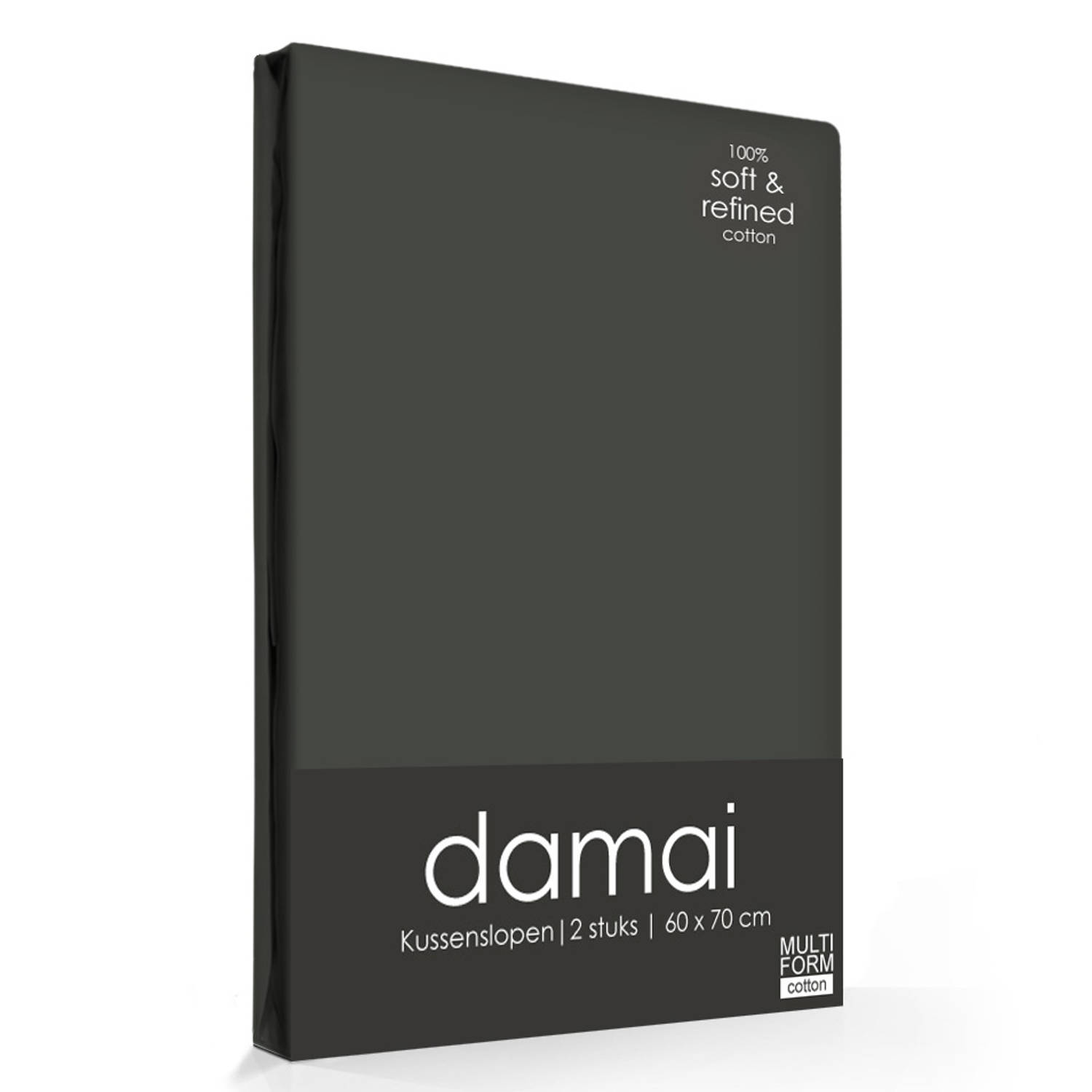 Damai Kussenslopen Anthracite (2 Stuks)-40 X 60 Cm - Grijs