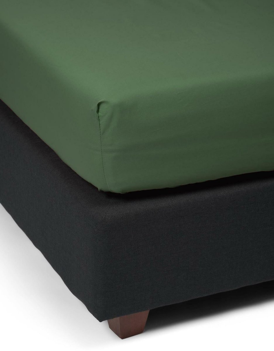 Essenza Hoeslaken Premium Percale - 120 x 200 cm - Groen