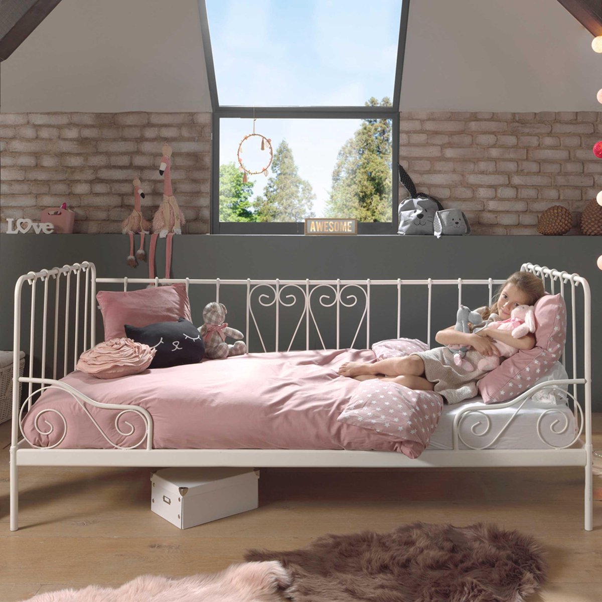 Vipack Kajuitbed Alice - 90 x 200 cm - wit