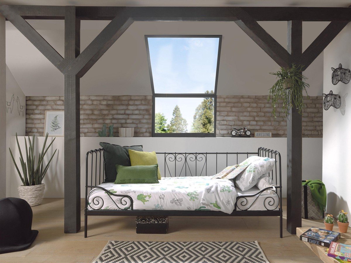 Vipack Kajuitbed Alice - 90 x 200 cm - Zwart