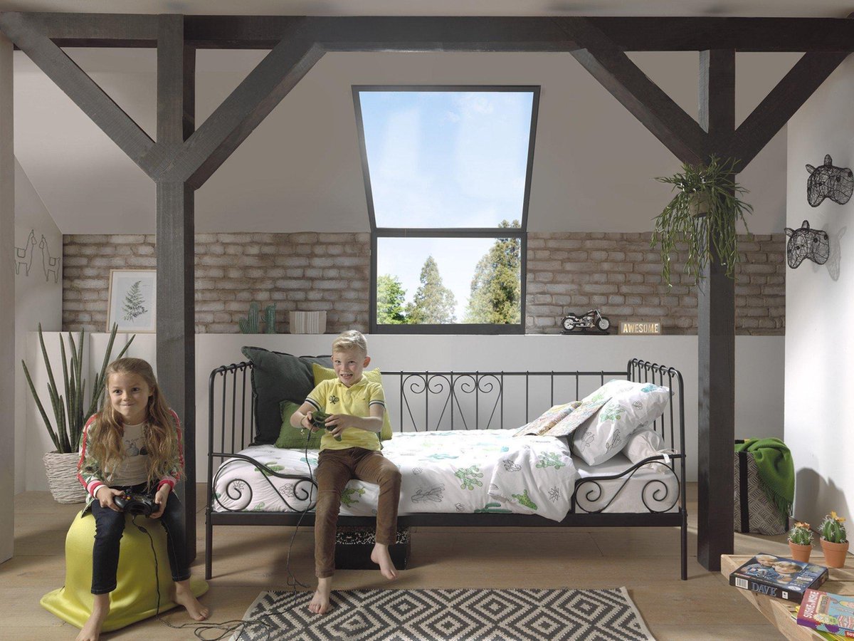 Vipack Kajuitbed Alice - 90 x 200 cm - Zwart