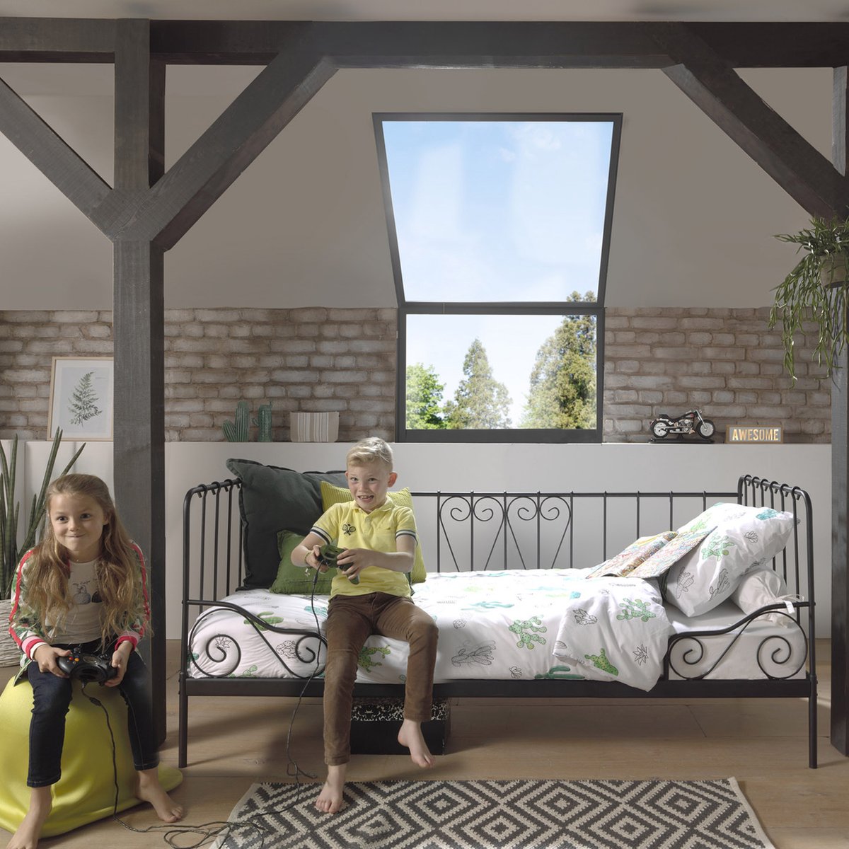 Vipack Kajuitbed Alice - 90 x 200 cm - Zwart