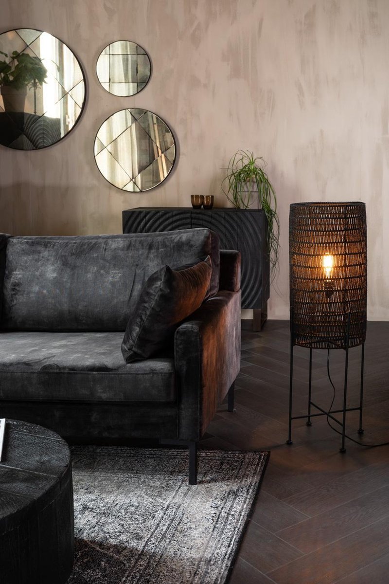 Dutchbone Kari Vloerlamp - Zwart