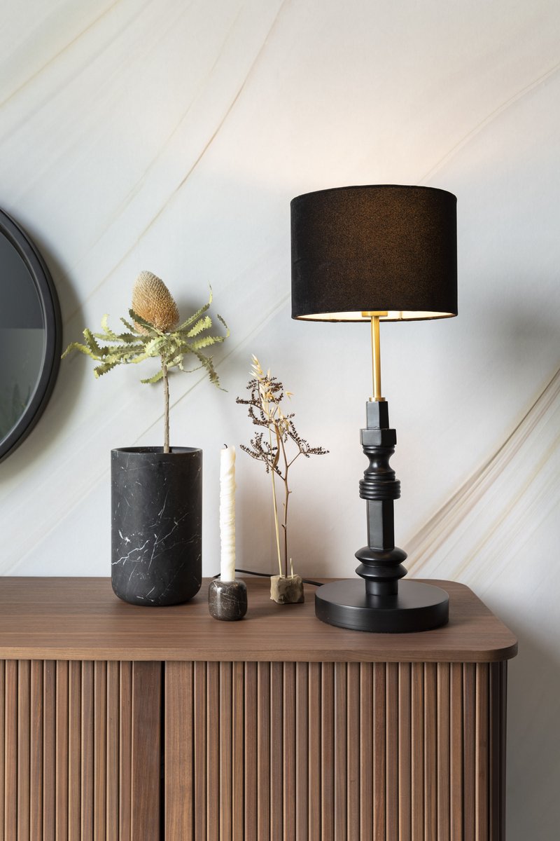 Zuiver Totem Alu Tafellamp - Zwart