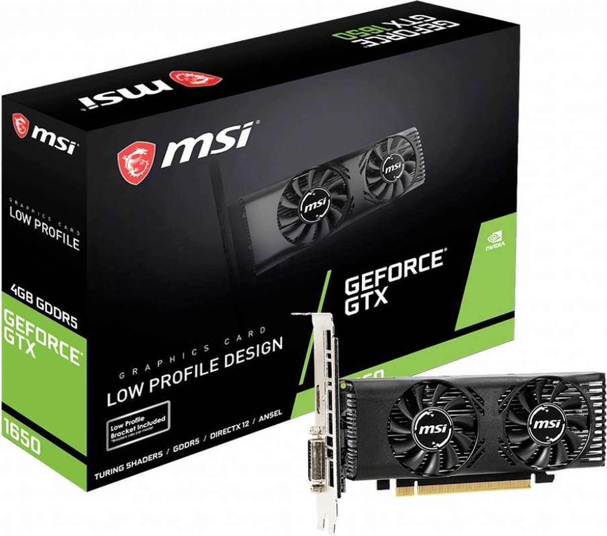 MSI GeForce GTX 1650 4GT LP OC