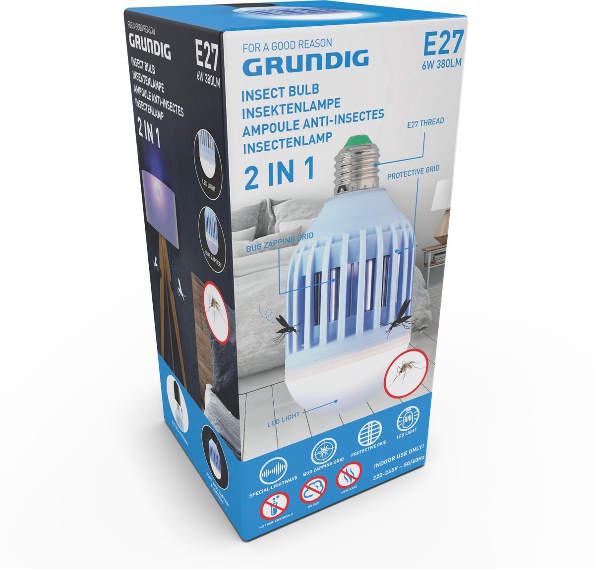 Grundig Insecten Lamp LED/UV - E27
