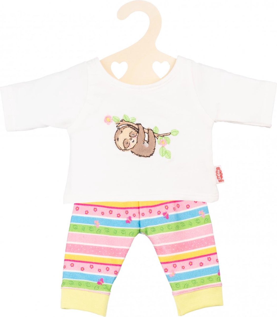 Heless Poppenkleding Pyjama Luiaard 28-35 Cm