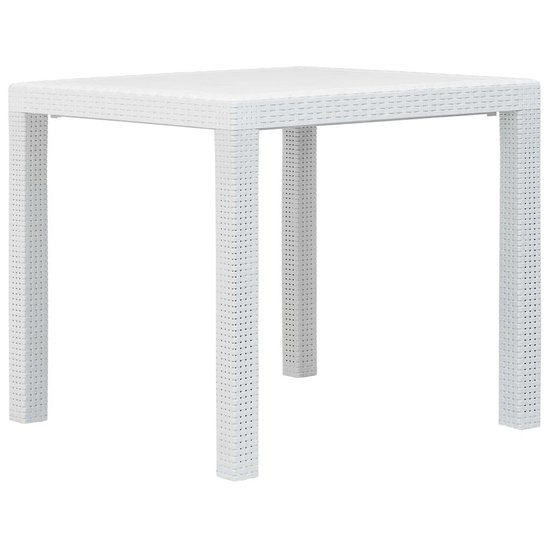 Vidaxl 5-delige Tuinset Rattan-look Kunststof - Wit